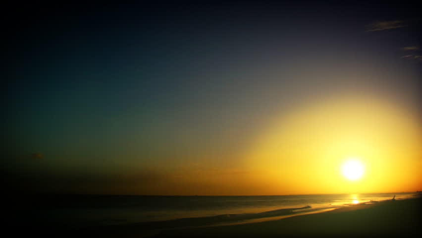 Sea Sunrise Setting