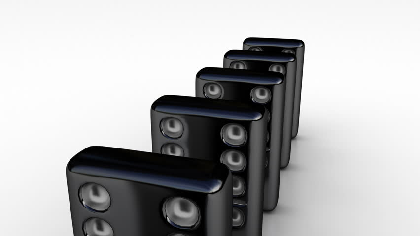 Falling domino bricks