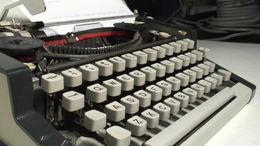 Typewriter timelapse