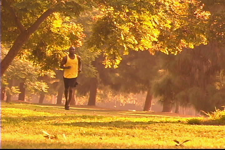 Man jogging