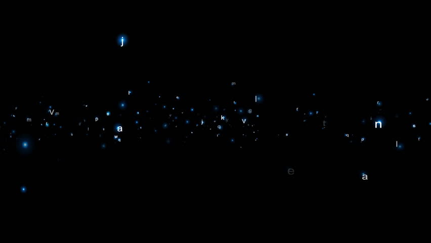 Alphabet particles 