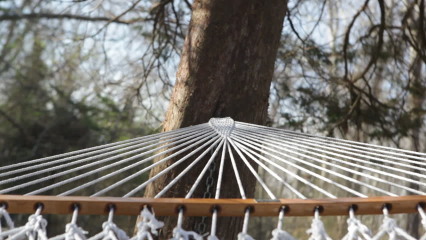swinging in a hammock 