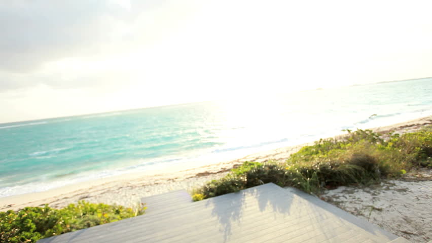 Loving couple in close-up happy together after their oceanside island wedding