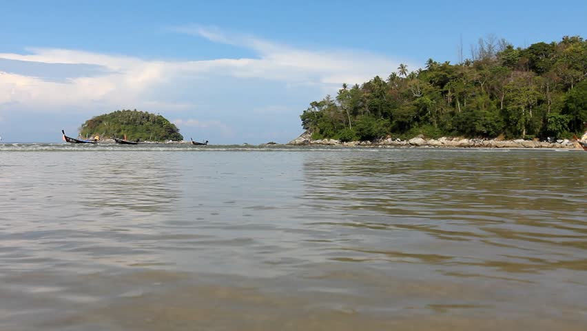 Waves arriving on wonderful beach