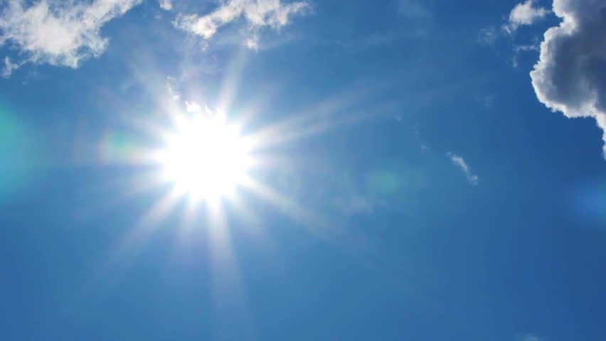 HD - Beautiful summer sun. time lapse