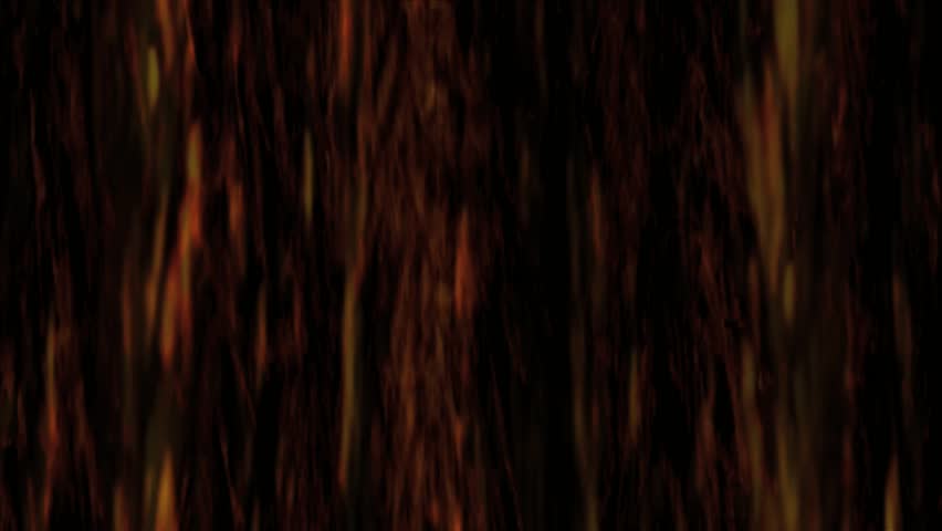 Perpetual stream of magnetic molten falling through low gravity.