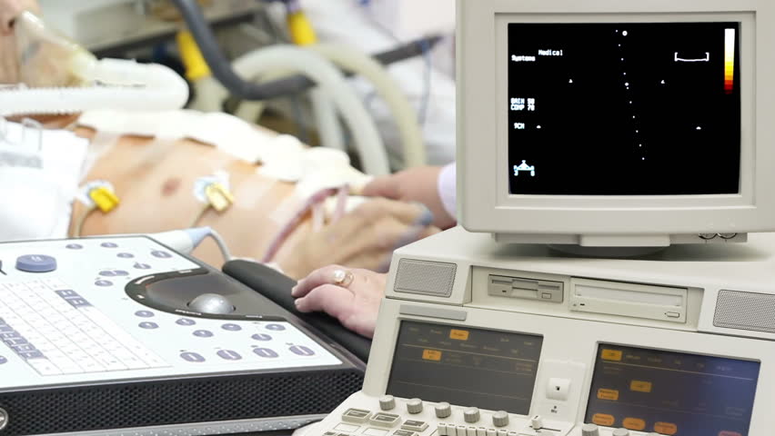 Ultrasonic diagnostic procedure with patient