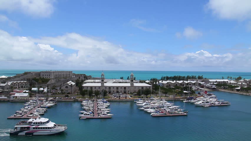 The port of King's Wharf on the island of Bermuda.