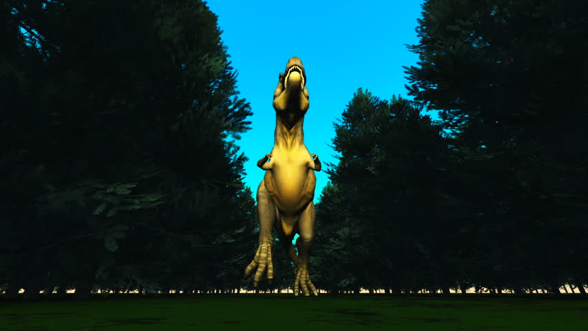 dinosaur running