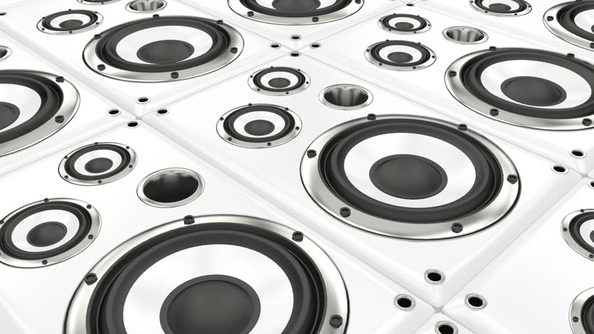 Thumping Bass Speakers Wall