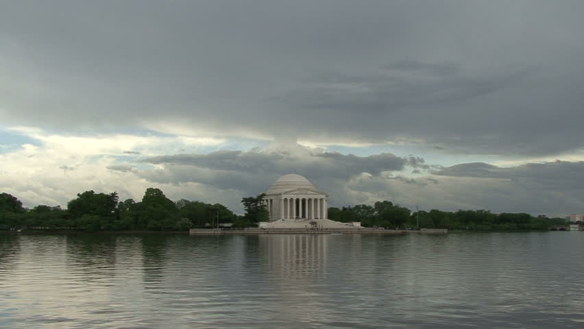Timelapse footage of the Jefferson Memorial