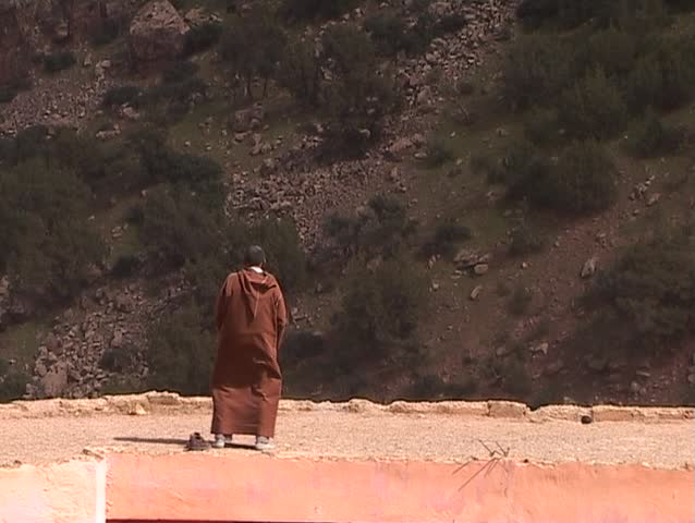 Lonely Muslim prayer