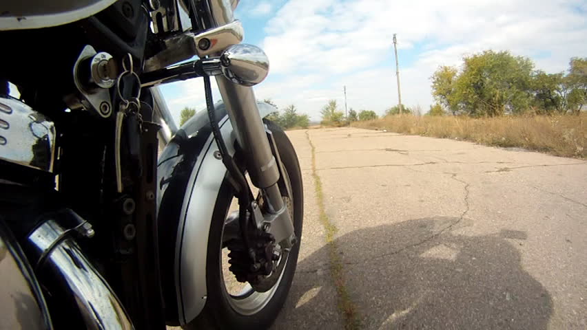 Chopper on bad road