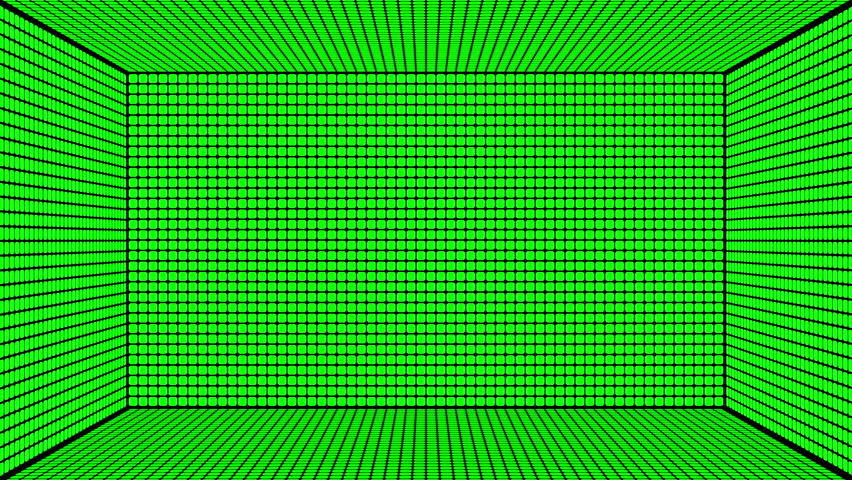 Green screen box design. You can use your custom footage replacing the green areas by using chroma key. Green is pure green so it's a one click keying.