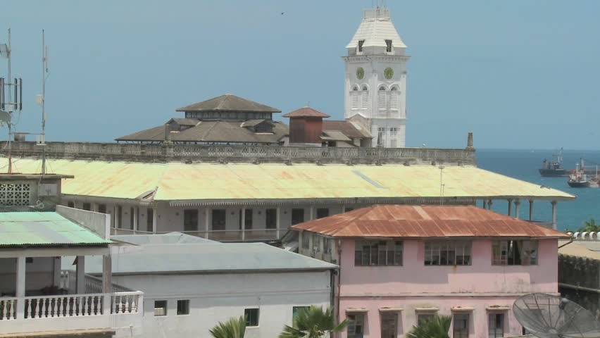 A view over the old port of Stone Town, Zanzibar.