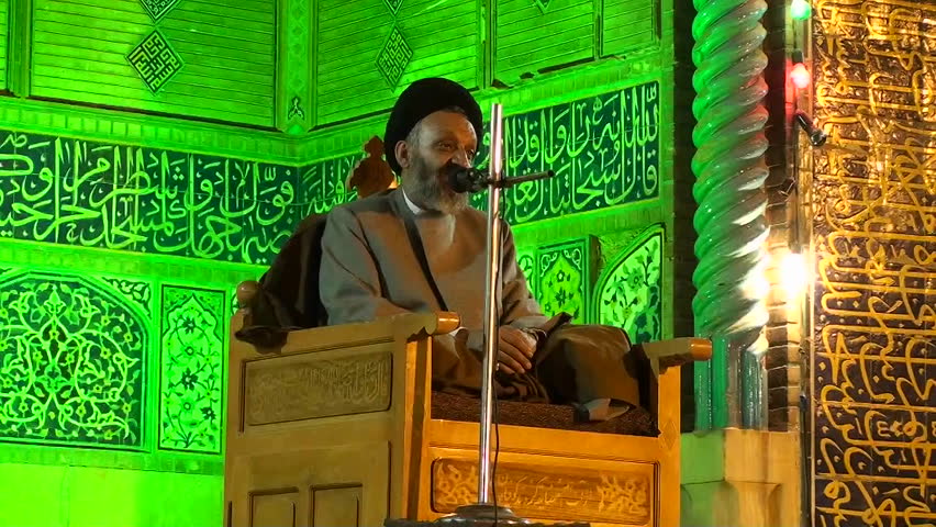 IRAN - CIRCA 2010: A religious leader speaks to followers in a mosque circa 2010 in Iran.