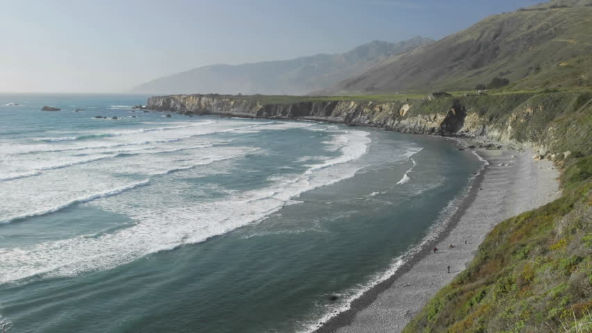 Time lapse of waves breaking on Sand Dollar Beach in Big Sur, California.