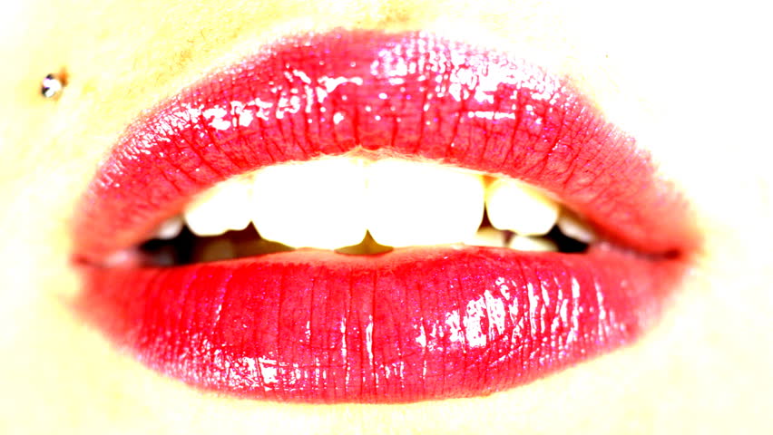 moving red lips