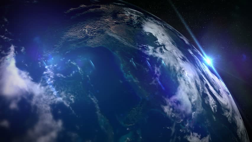 Earth Planet - Main - 2 - Rotate and Flare