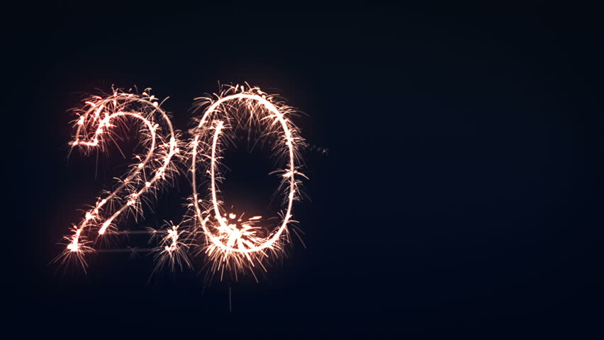 2012 Sign, New Year Sparkler