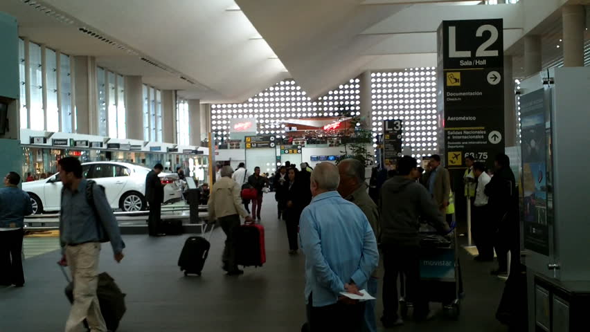 MEXICO CITY - CIRCA SEPT 2011:  Interior of Mexico City Benito Juarez International Airport circa September 2011 in Mexico City. Mexico City Benito Juarez International Airport  is Mexico's busiest airport by both passenger traffic and aircraft movements.