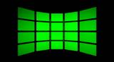 Green Screen spin FX hi-tech projection commerce displays rotate lcd