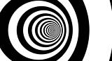 Optical illusion target tunnel retro spiral hypnosis circle circles time loop