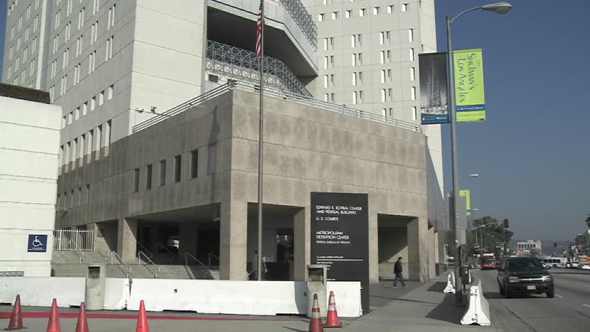LOS ANGELES - CIRCA 2010: The exterior of the Federal Detention Center in Los Angeles.