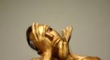 Alien dancer body painting dancers sun gold male dancing