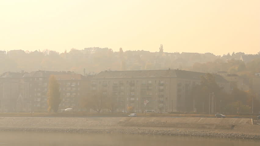 Smog Haze in European City