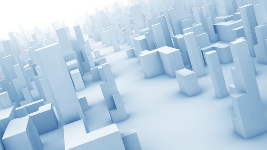 camera flight through 3D city, seamless loop, global illumination, symbolic buildings, HD1080p