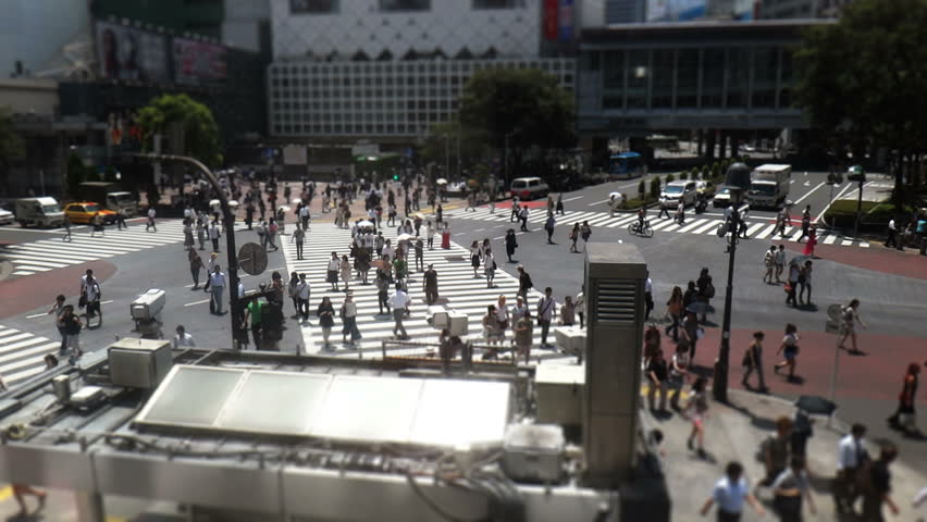 Tokyo shibuya crowed street in Japan