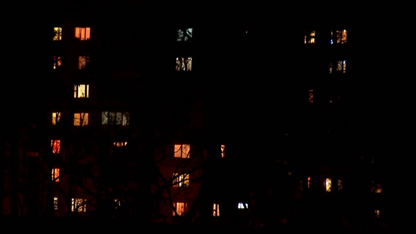 windows of the night city