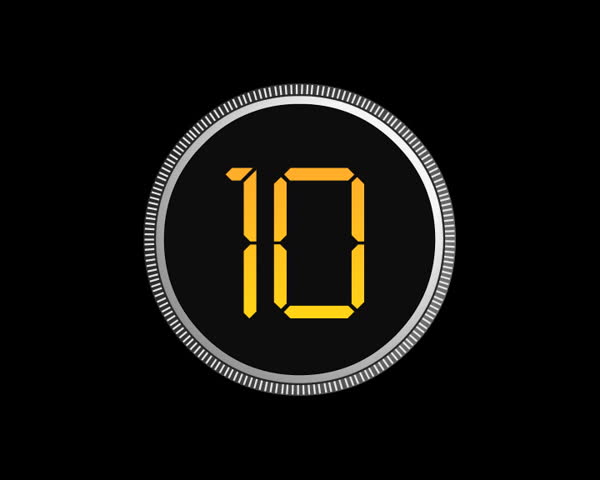 New Year's countdown.