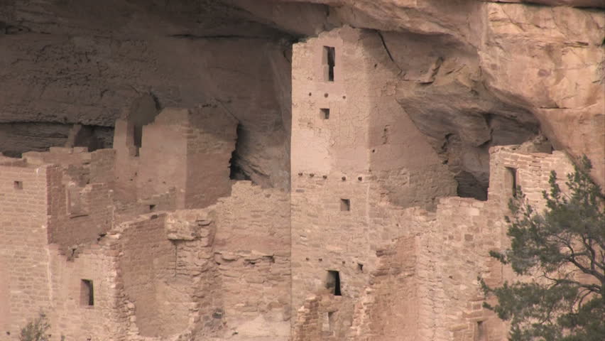 Mesa Verde National Park Colorado. Cliff Palace Ruins. Ancient Pueblo