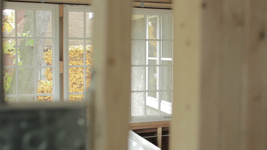 Architect and contractor looking at bathroom renovation