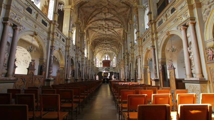 DENMARK - JULY 2010: Interior view of Church in Copenhagen, Denmark.