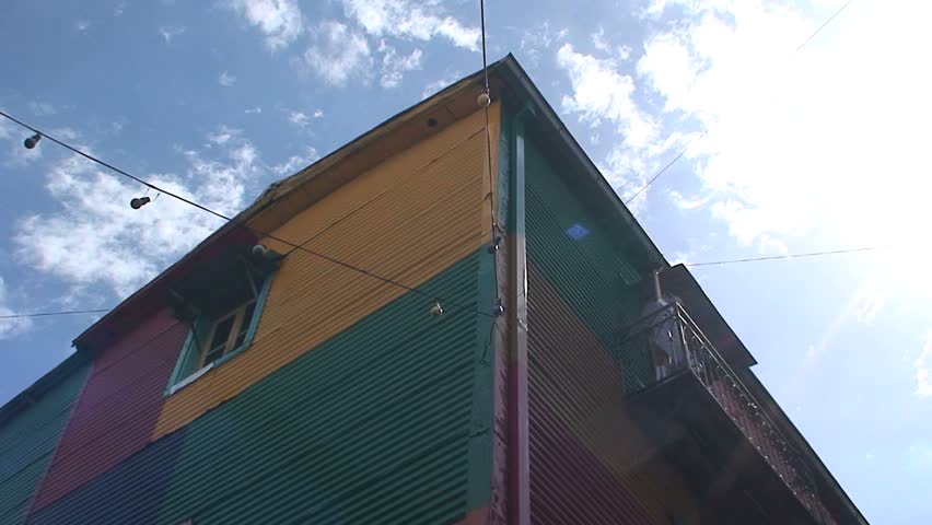 BUENOS AIRES, ARGENTINA - CIRCA 2009: Colorful houses, La boca neighborhood, Buenos Aires, Buenos Aires, South America, Argentina, Capital, City, Metropolis, circa 2009 in Buenos Aires, Argentina.