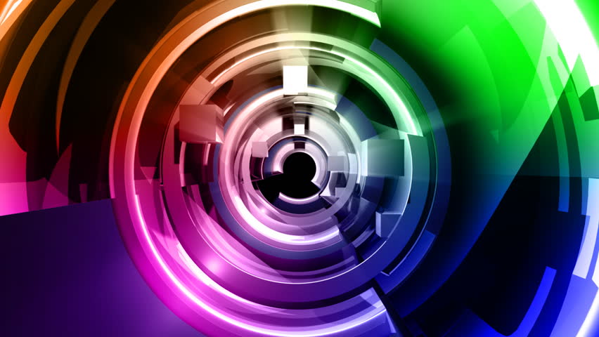 3D Abstract Geometric Shapes Animation