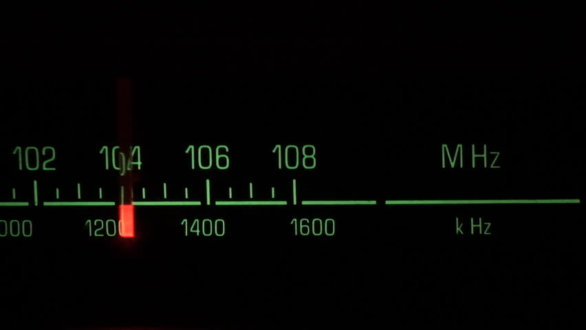 Classic radio receiver fm tune dial panel