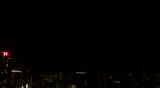 Lightning flashes across the skyline of Hong Kong.