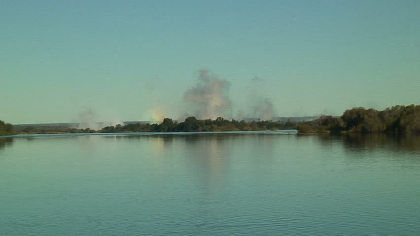 Fast Zoom-in: Upriver of Victoria Falls