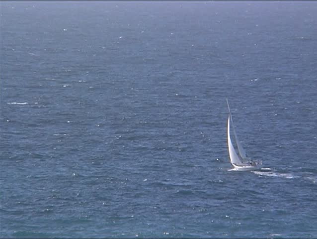 Sailingyacht from Top