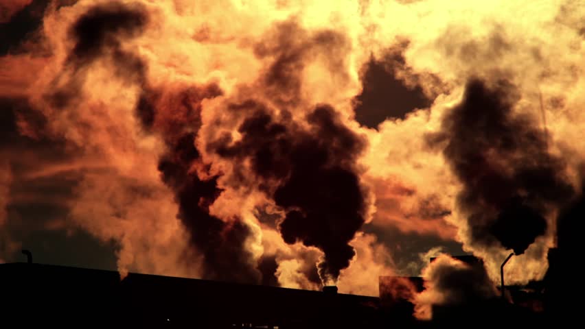 Industry smog clouds
