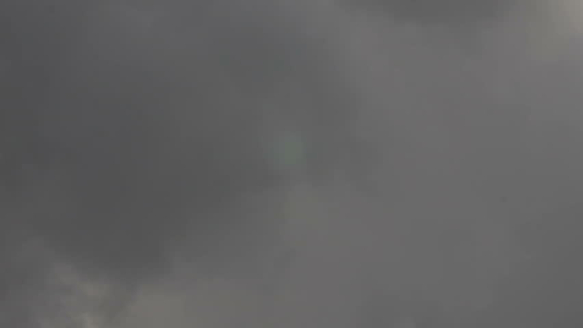 Black clouds move