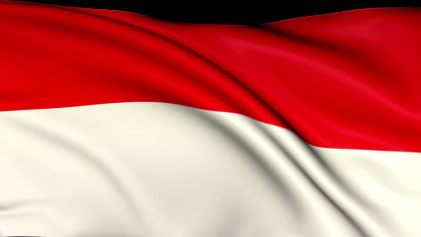 National flag of Monaco waving in the wind - background animation for home videos, vacation movies, business presentation and DVD or Blue-ray disc menues
