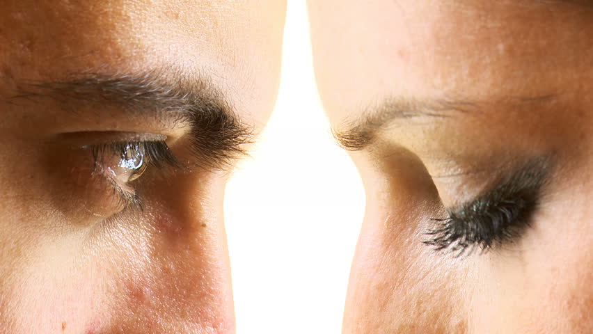 Face to face. Eye contact.