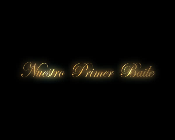 Nuestro Primer Baile lettered animation