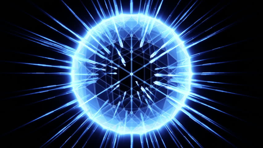 Abstract communication device shot #3, blue color