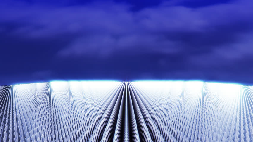 Pinboard animation with clouds in the background